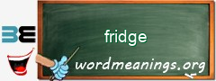 WordMeaning blackboard for fridge